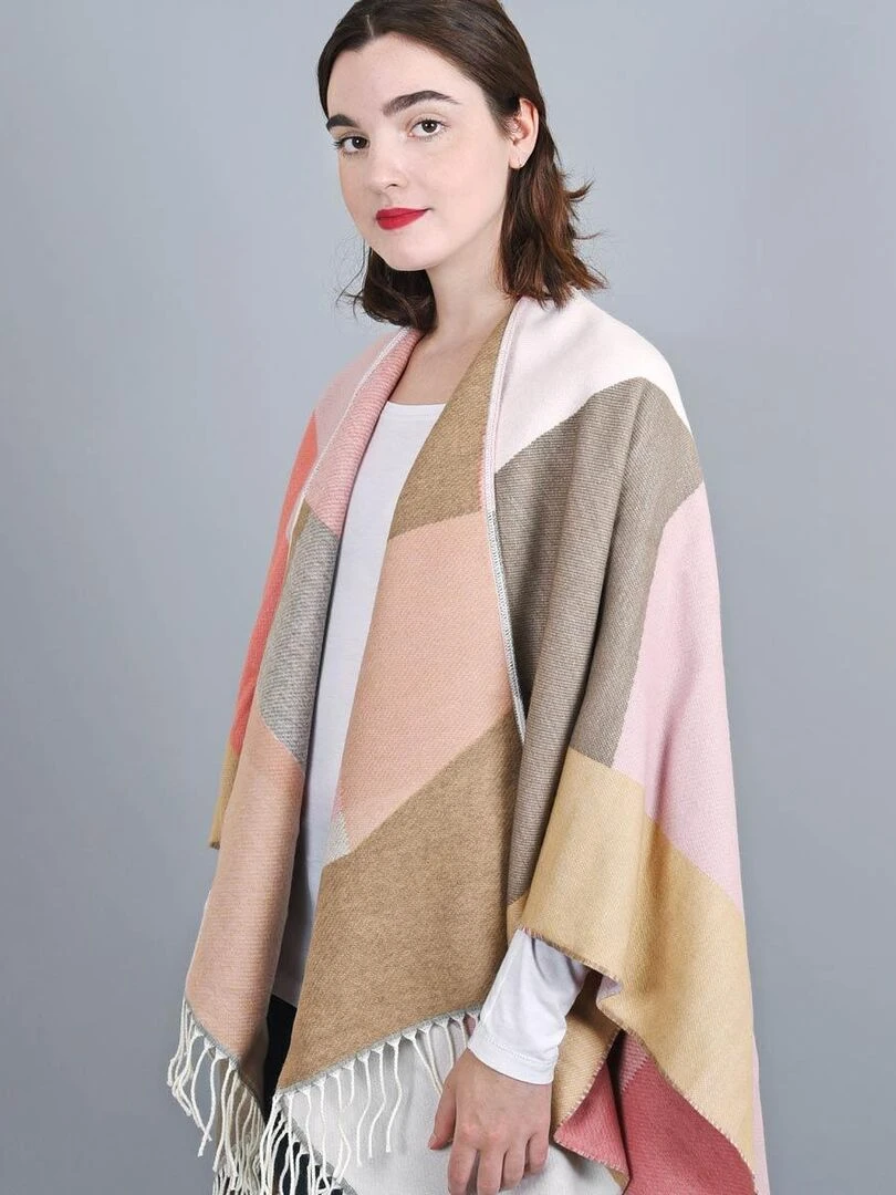 Poncho Wela Fabriqué en France Beige
