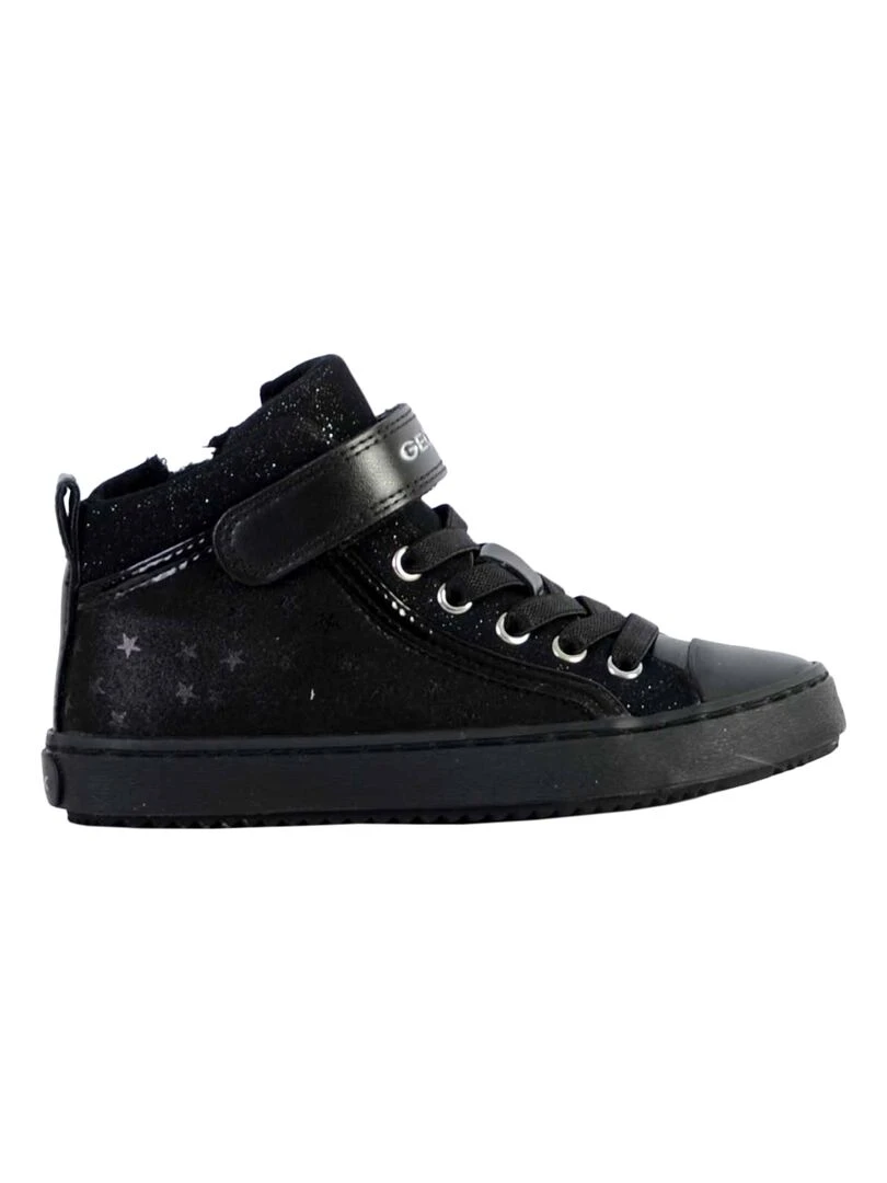Basket Cuir Geox Enfant Kalispera Noir