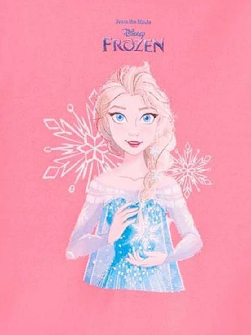 Disney   Robe Pull fille imprimé La Reine Des Neiges   Rose