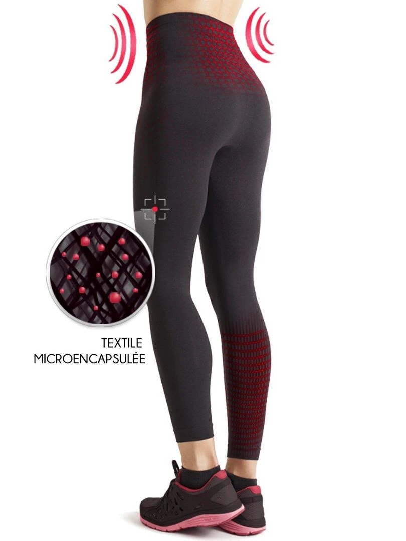 LEGGING FIT ACTIVE GAINANT MINCEUR Noir