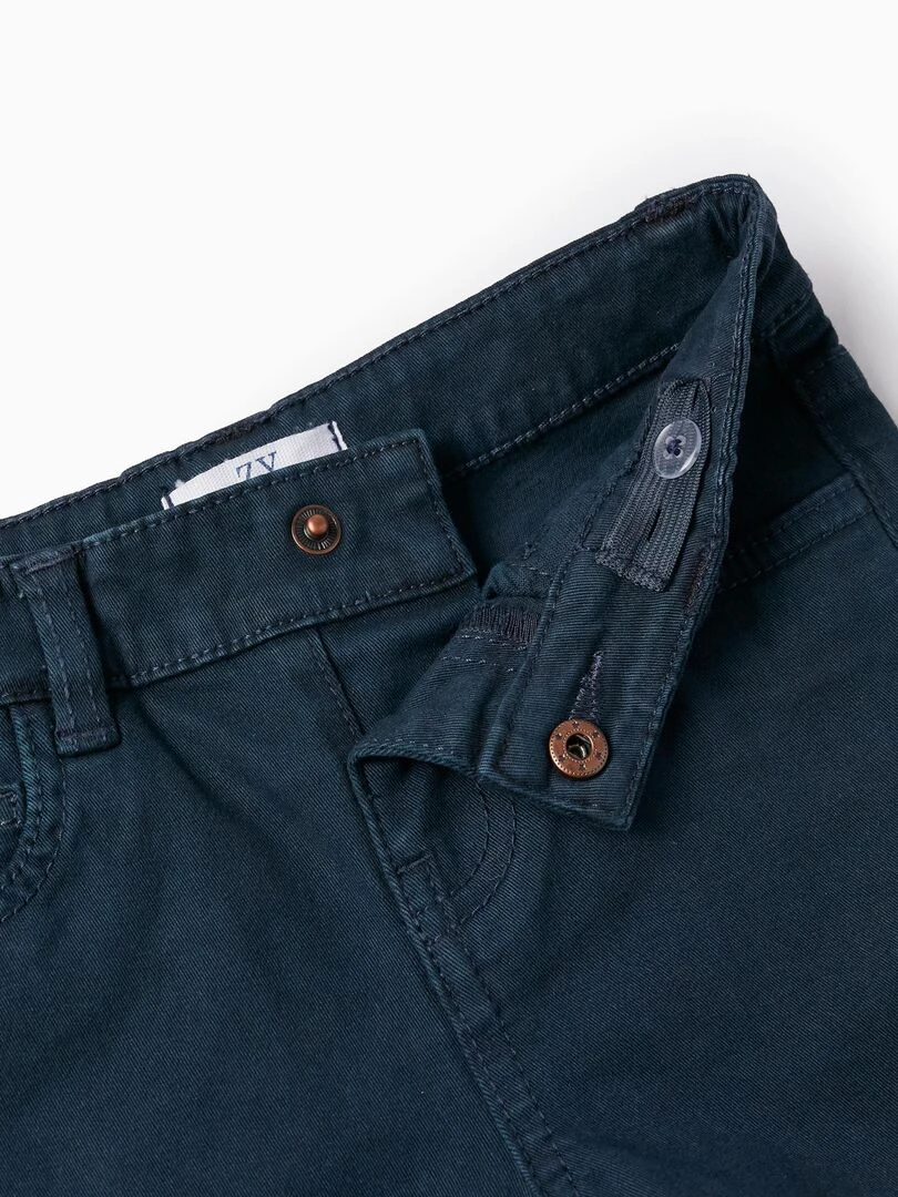 Short en Sergé pour Bébé Garçon   Bleu foncé