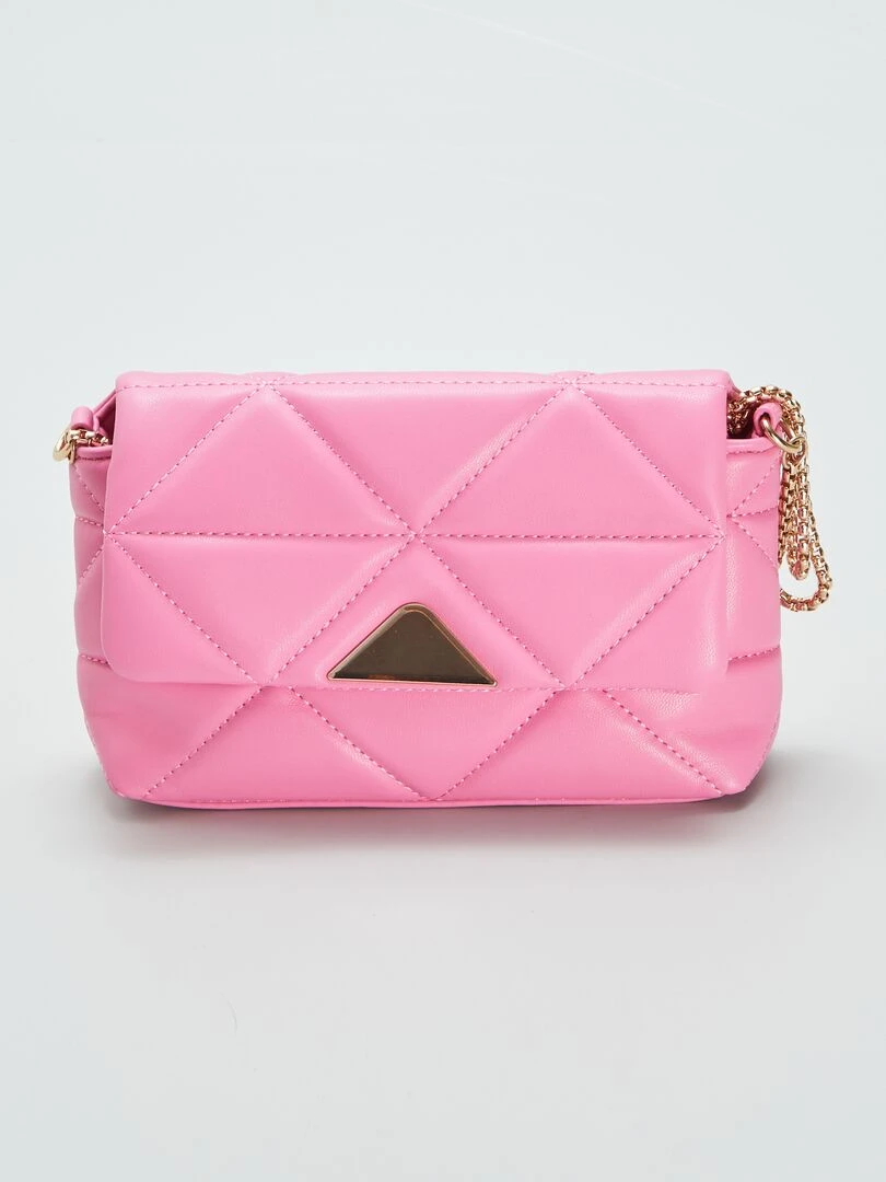 Sac bandoulière matelassé   Rose