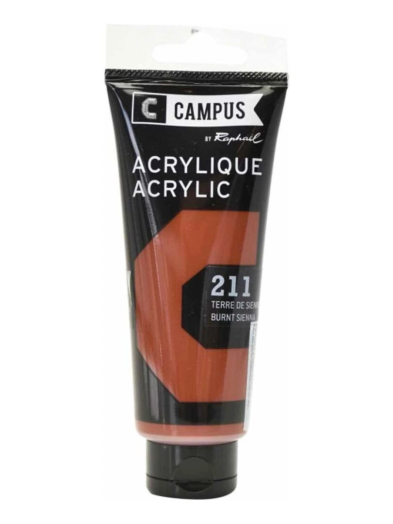 Peinture acrylique 100 ml Marron terre de Sienne brûlée n°211 N/A