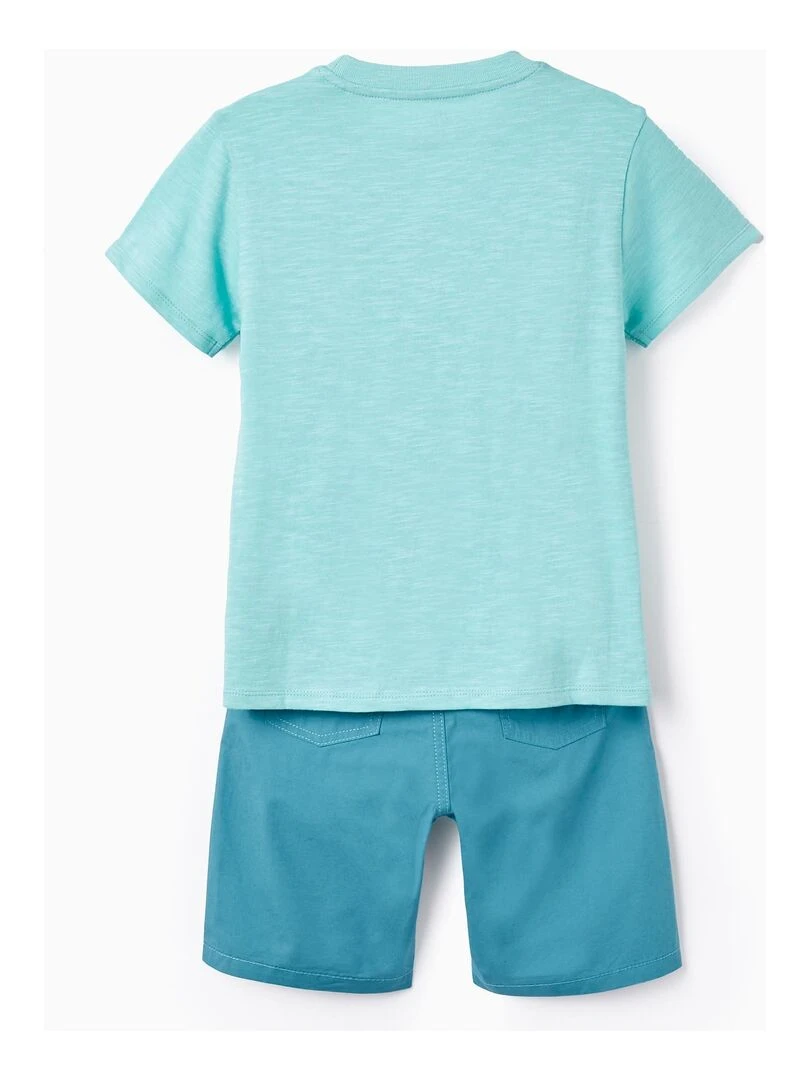 T Shirt + Shorts Pour Garçon 'Cuba' CUBA Bleu