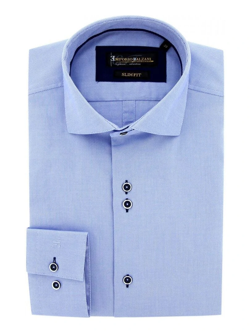 Chemise cintrée oxford FILATO Bleu ciel