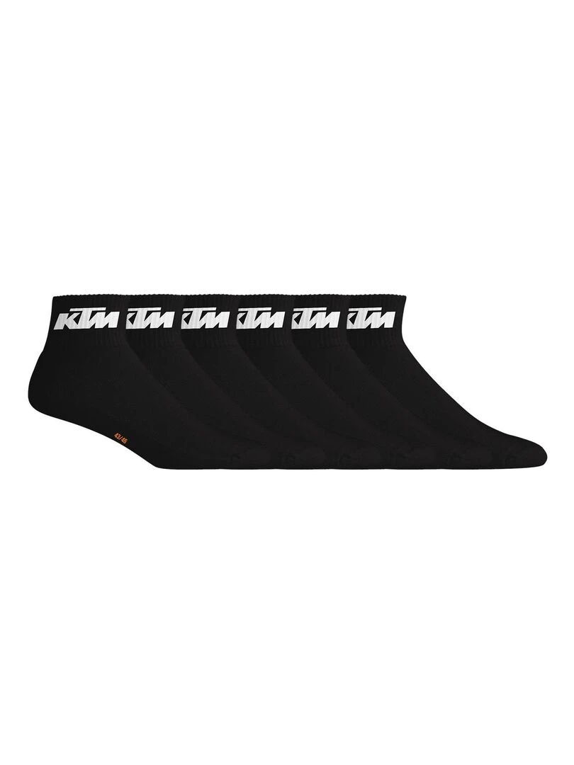 Lot de 6 Paires de Chaussettes Mid homme Ktm Noir