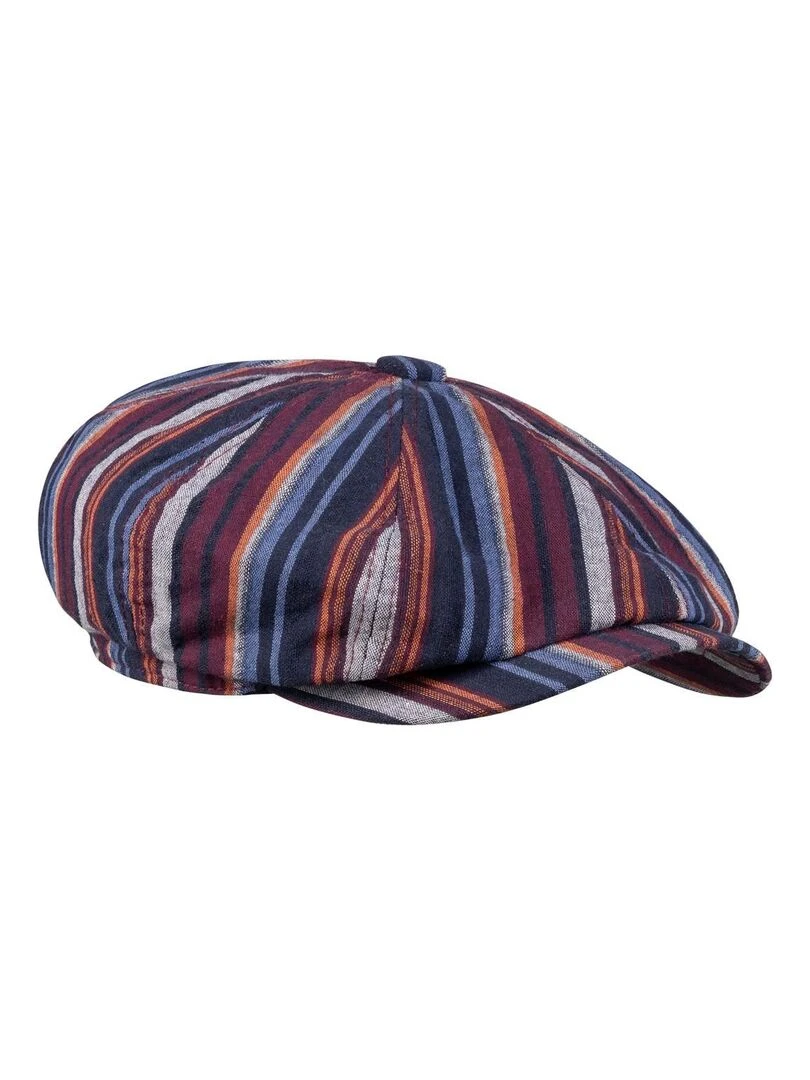 Casquette Plate Coton Fantasia Bordeaux