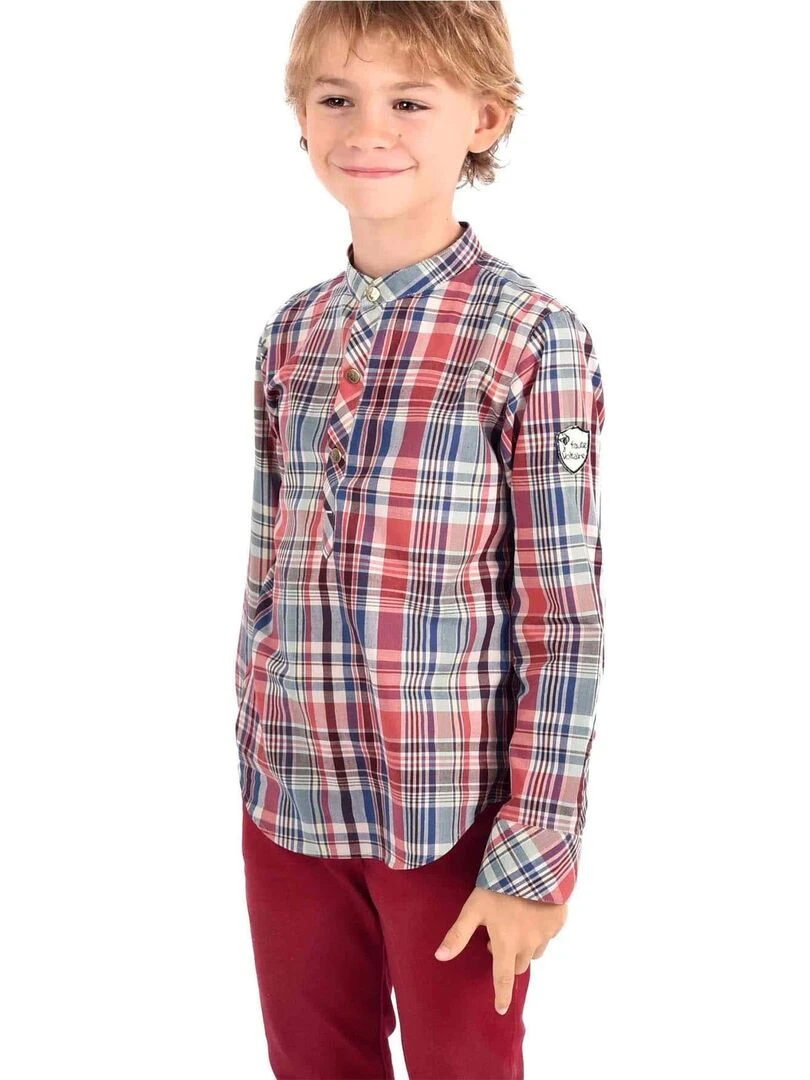 Chemise Col Mao Carrx Bdx LIVERPOOL 'LA FAUTE A VOLTAIRE' Bordeaux