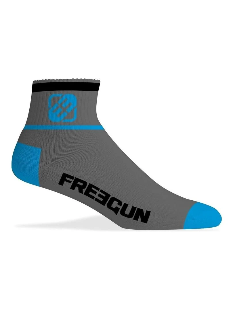 Lot de 6 Paires de Chaussettes Socquettes homme assorties Freegun   Noir Bleu Blanc