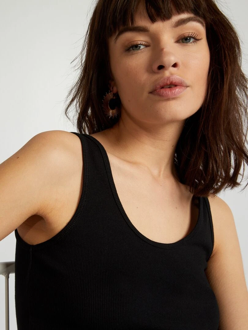 Débardeur sans manches   noir