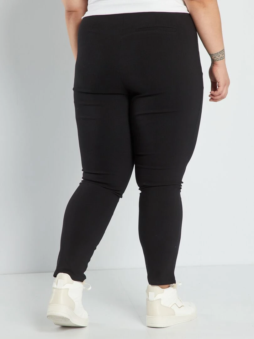 Pantalon skinny taille élastiquée   noir