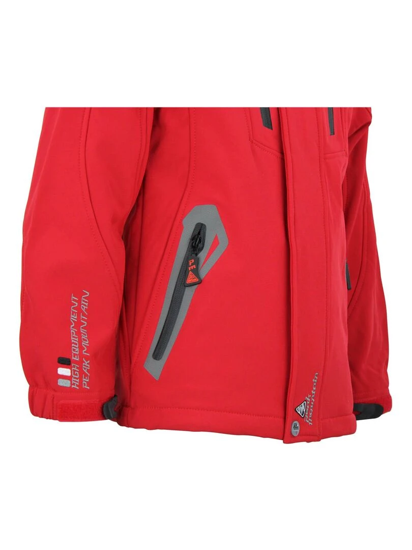 Blouson de ski garçon ECILO   PEAK MOUNTAIN   Rouge