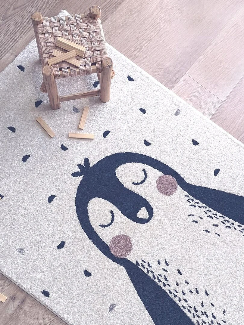 Tapis Rectangulaire Pingouin Baldwin (120 X 170 Cm)   Blanc