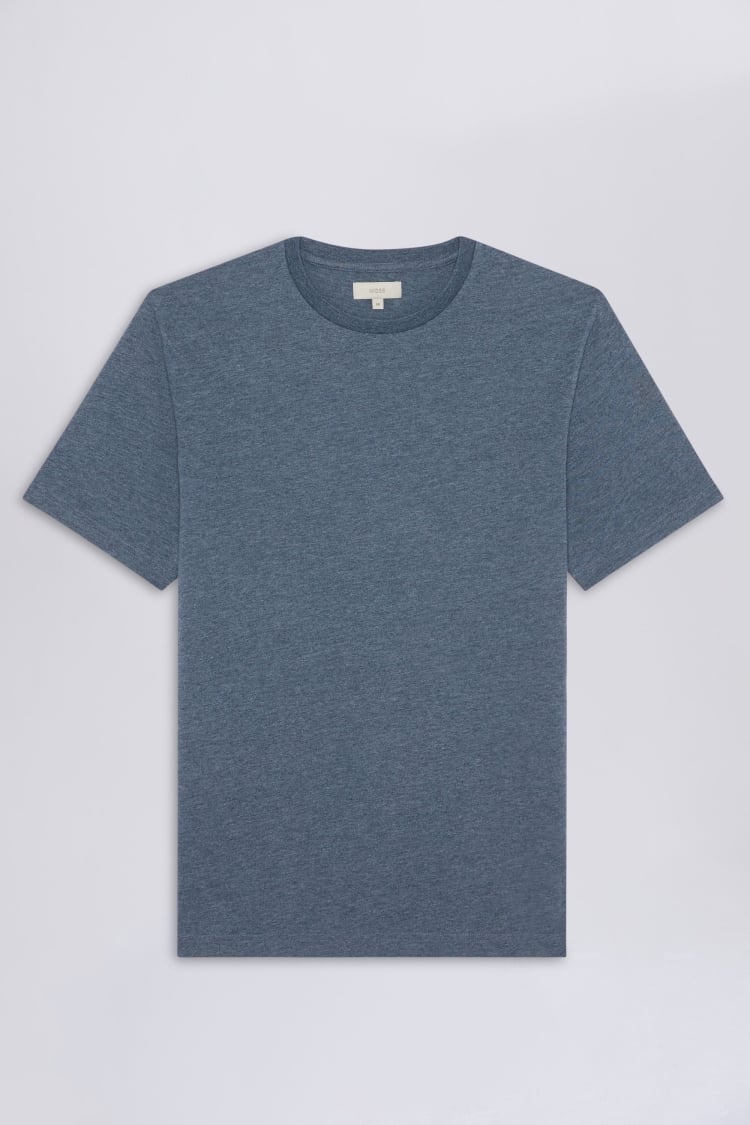 Ink Melange Crew Neck T-Shirt   Buy Online at Moss