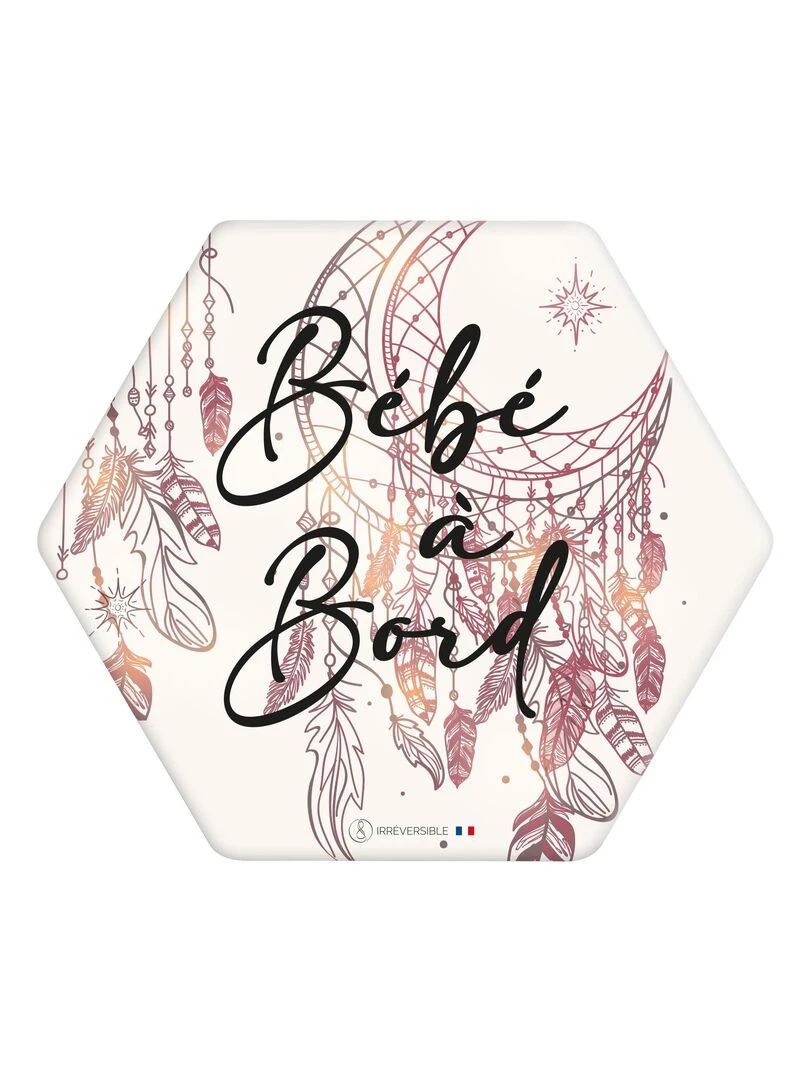 Adhésif / Autocollant bébé à bord Attrape rêve Rose