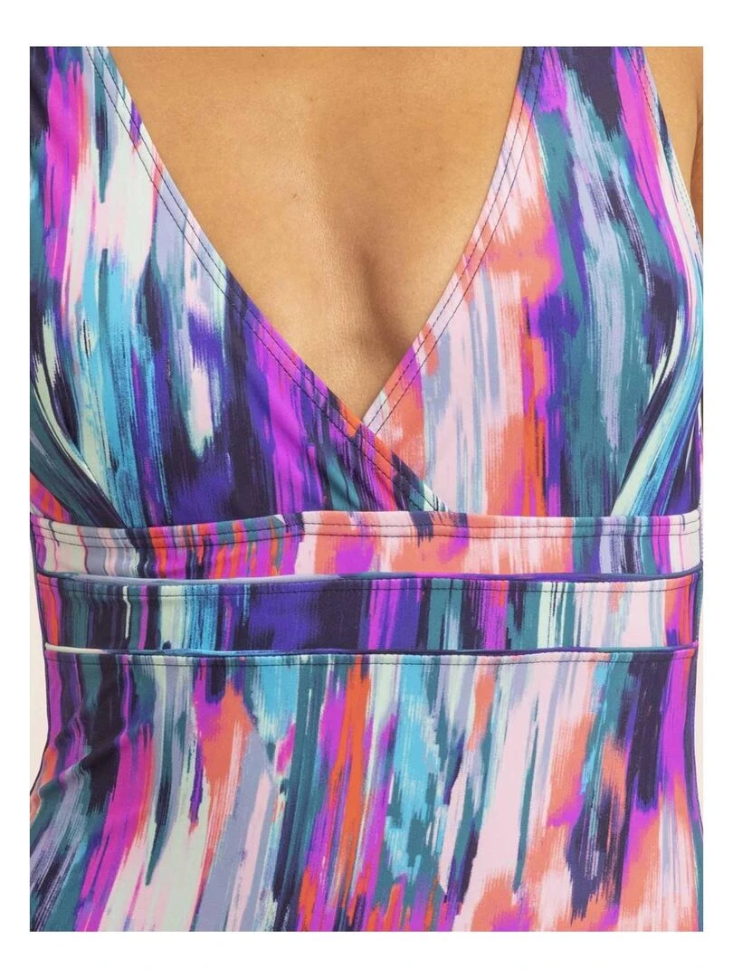 Maillot 1 pièce motifs GERDI   Violet