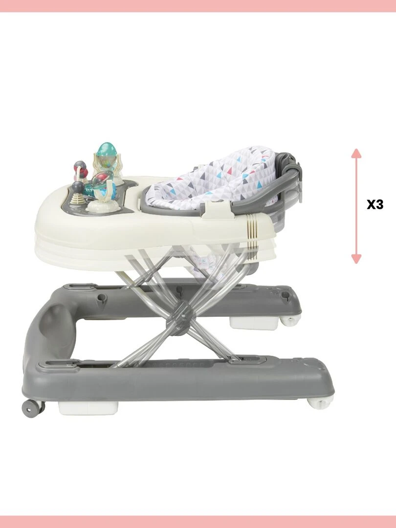 Trotteur Pousseur 2 En 1 Babymoov   Gris