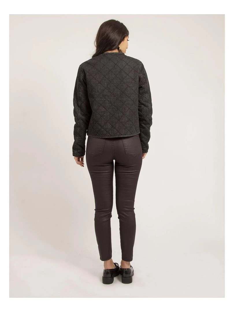 Veste en jean matelassée UMANI gris anthracite