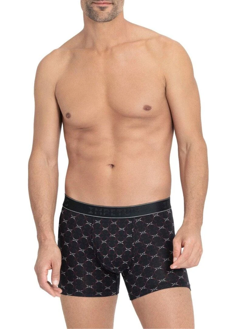 Boxer à motif de cercle Enso Bleu