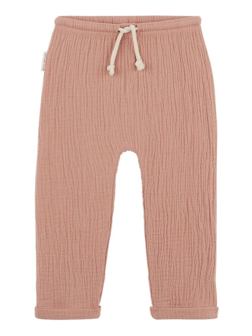 Pantalon bébé en gaze de coton Para Rose