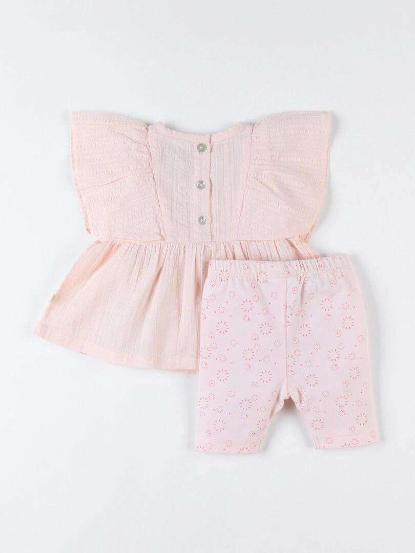 Set blouse + legging à imprimé  clair   Noukie's   Rose