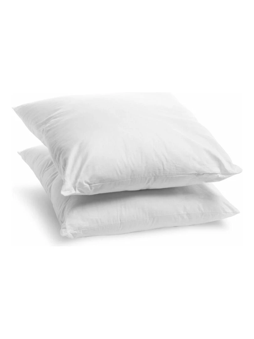 Bleu Câlin Lot de 2 oreillers ferme anti acariens Blanc