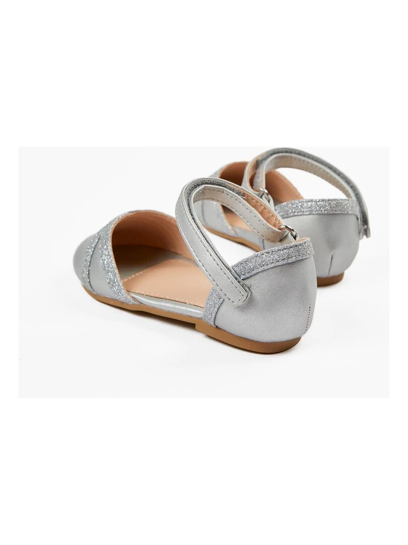 Ballerines avec Paillettes Bébé fille  CÉRÉMONIE   Gris