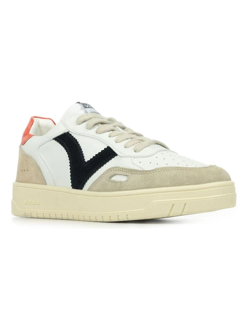 Baskets Victoria Seul Efecto Piel Serra Blanc