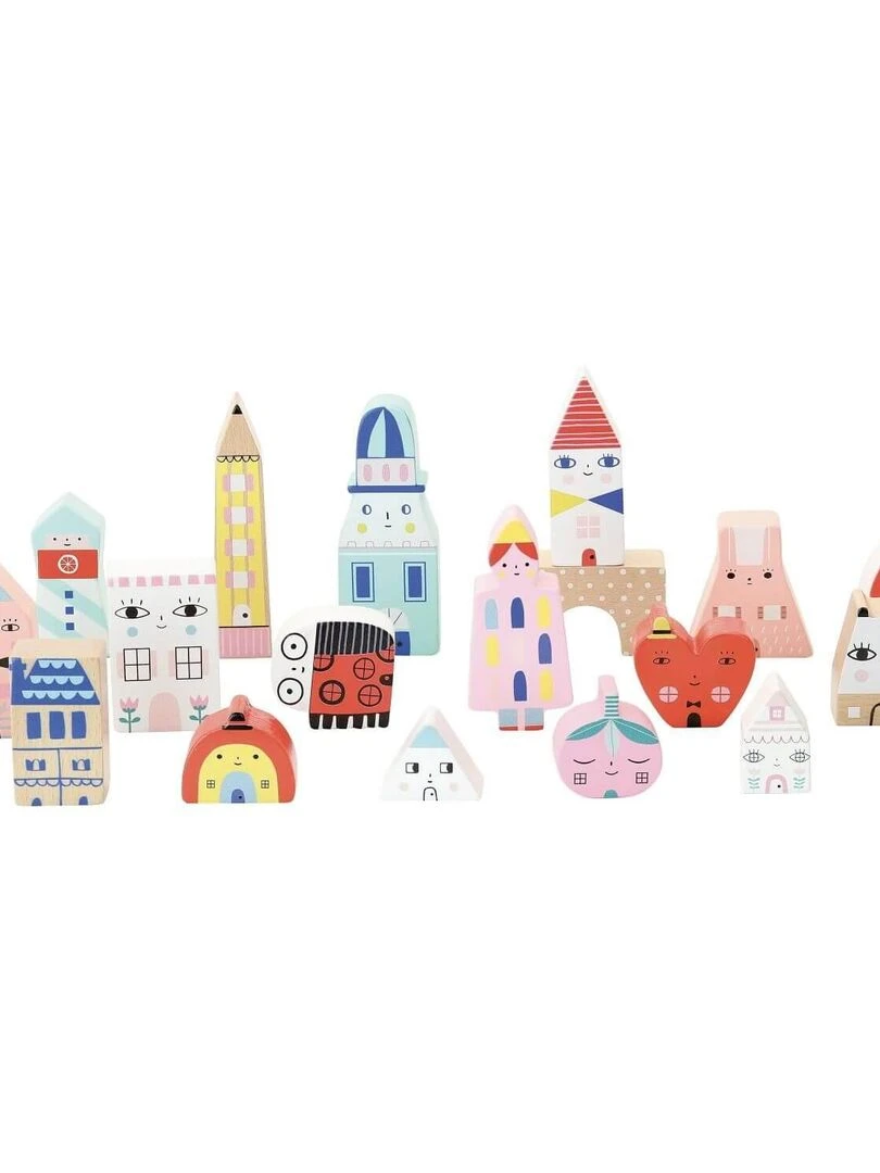 Cubes en bois : Tiny city Suzy Ultman   N/A