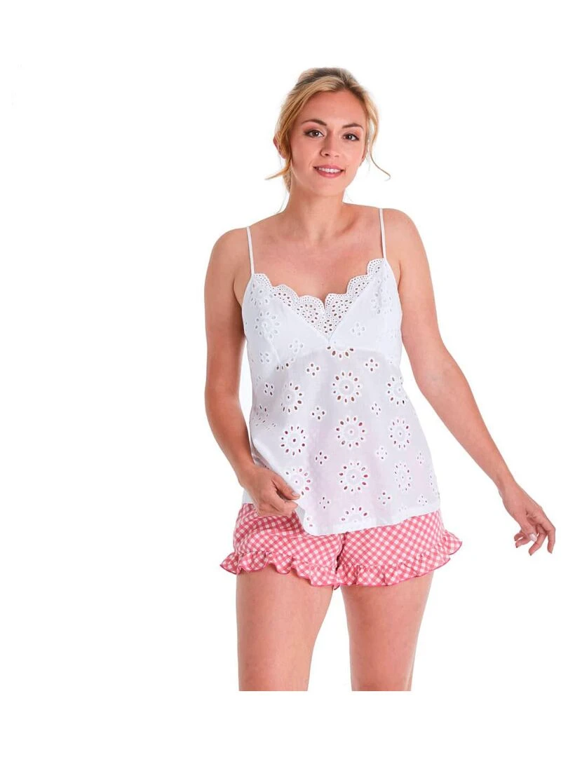 Top short JOLIE BB Brigitte Bardot Lingerie Blanc