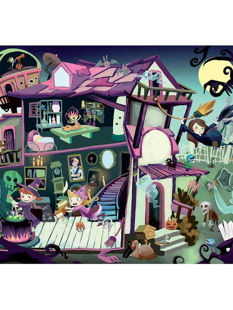 Puzzle 100 pièces : Mysterious Puzzle Junior : Maison Hantée N/A