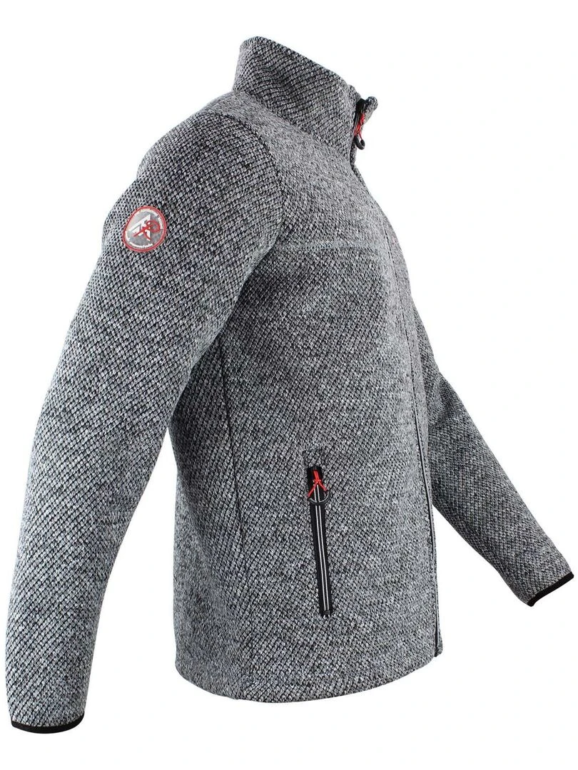 Blouson polaire homme CAMERON   PEAK MOUNTAIN   Gris