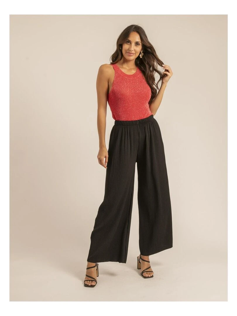 Pantalon plissé ELOU   Noir