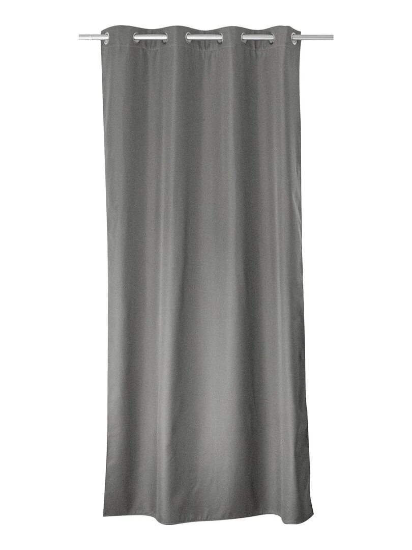 Rideau thermique en microfibre doublée Gris clair