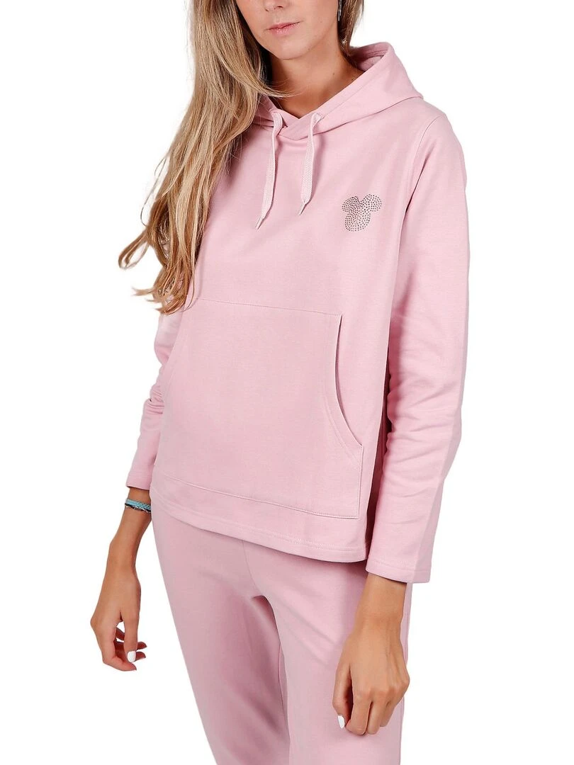 Pyjama legging sweat capuche Minnie Soft Disney   Rose