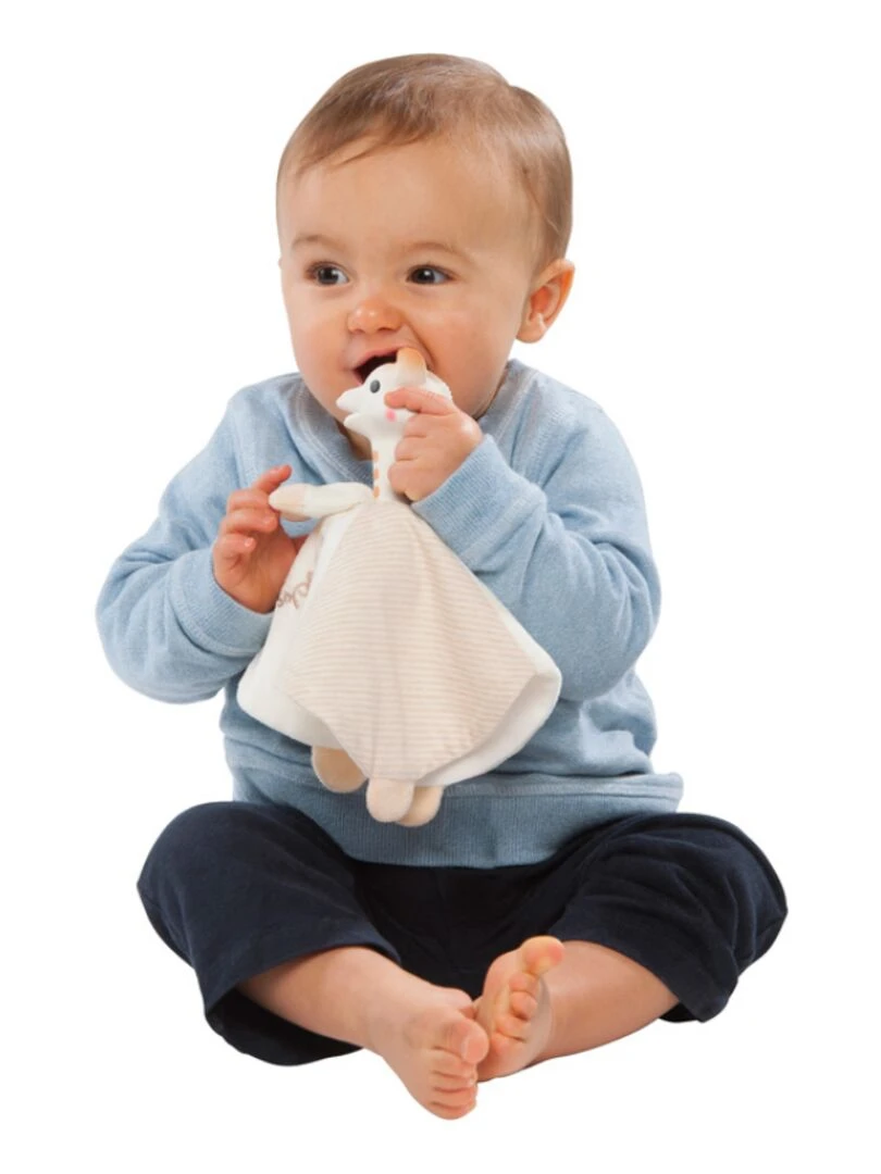 Doudou + anneau de dentition Caoutchou'doux Sophie la girafe So'pure   N/A