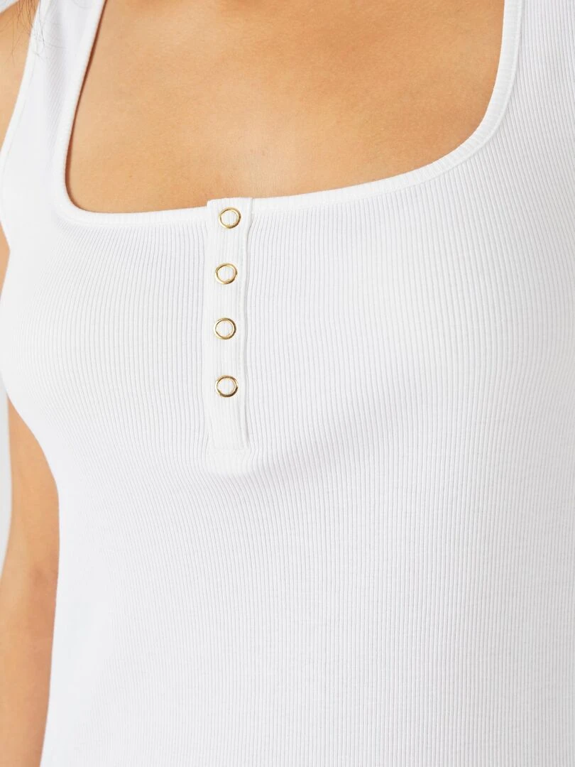 Débardeur en coton pima   Damart   Blanc