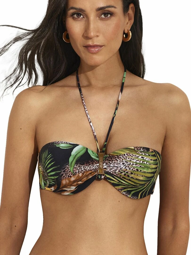 Haut maillot de bain bandeau Paradise Noir