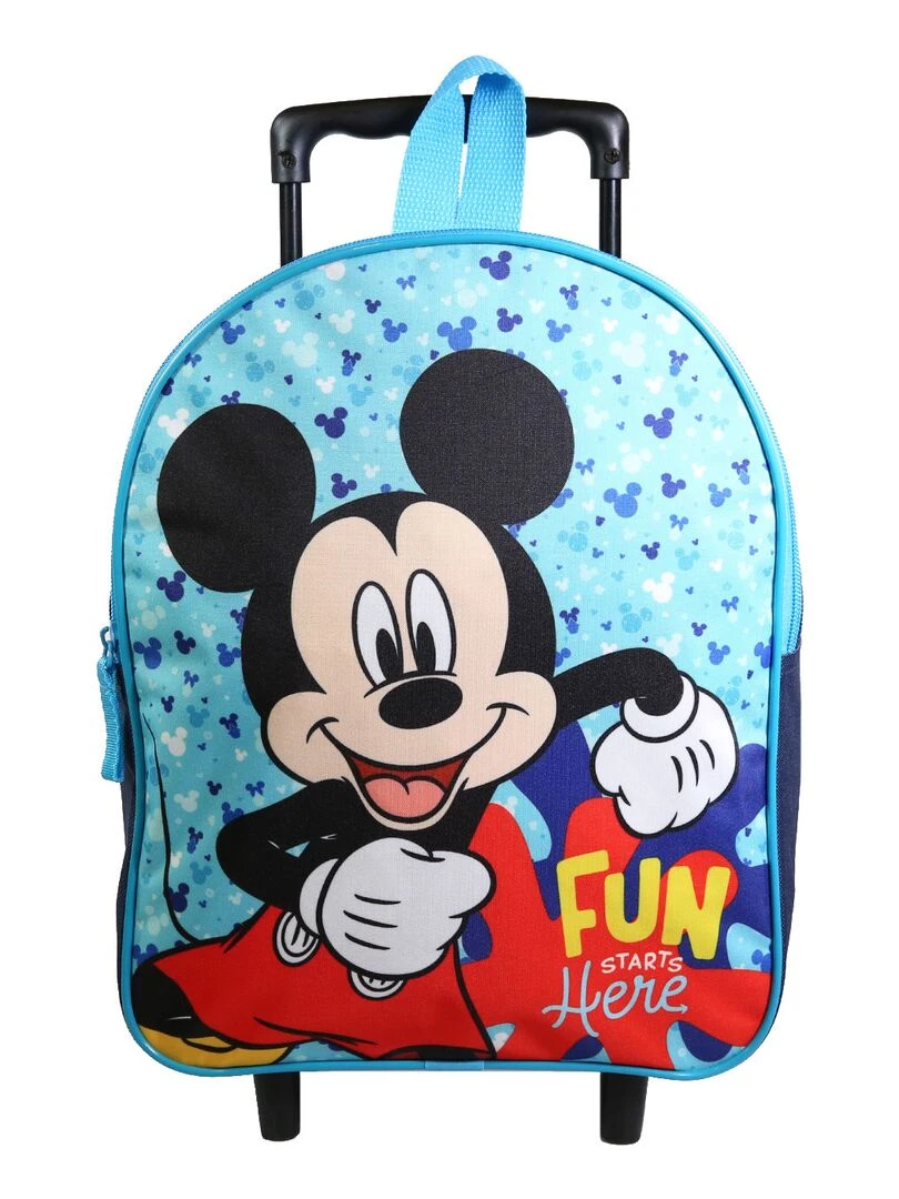 BAGTROTTER Sac à dos à roulettes 31 cm maternelle Disney Mickey Bleu Bleu