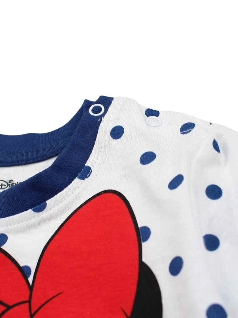 Disney   Ensemble ​​T shirt short bébé fille Imprimé Minnie   Bleu marine