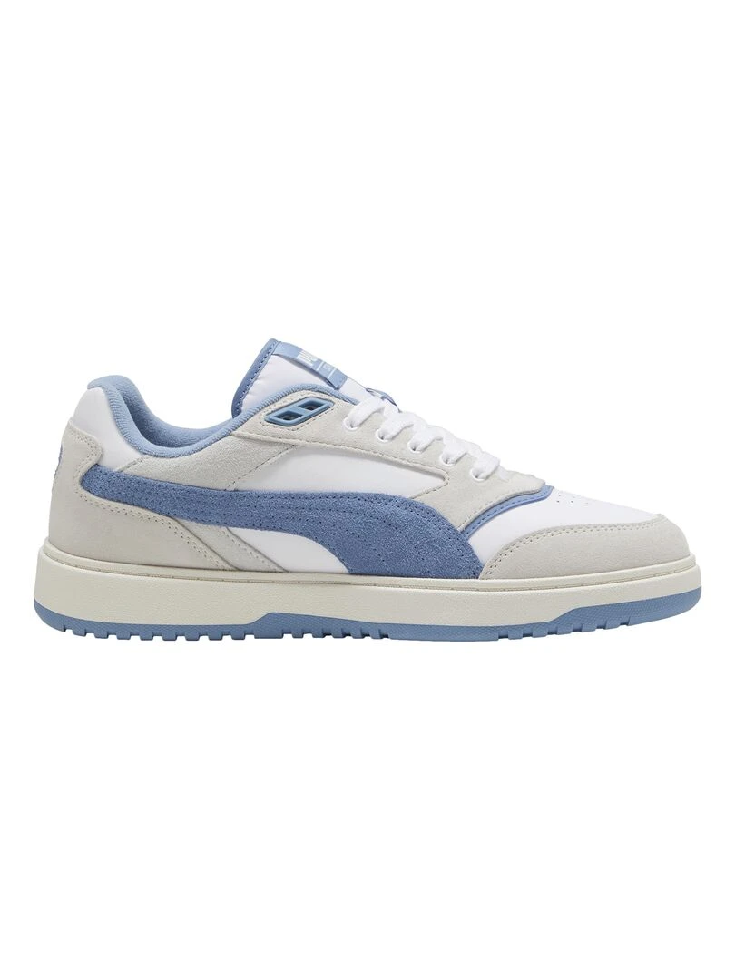 Basket Basse Cuir Puma Doublecourt Blanc