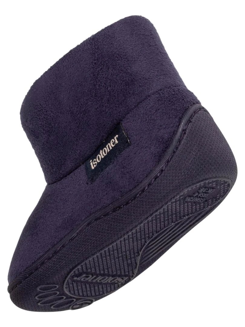 Chaussons bottillons zip Bébé Marine   Bleu marine