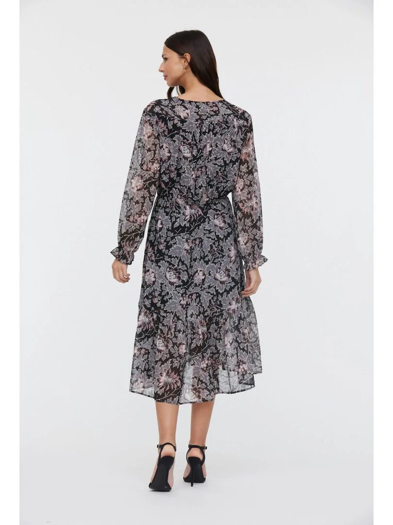 Lee Cooper   Robe manches longues polyester regular LOUANE   Noir