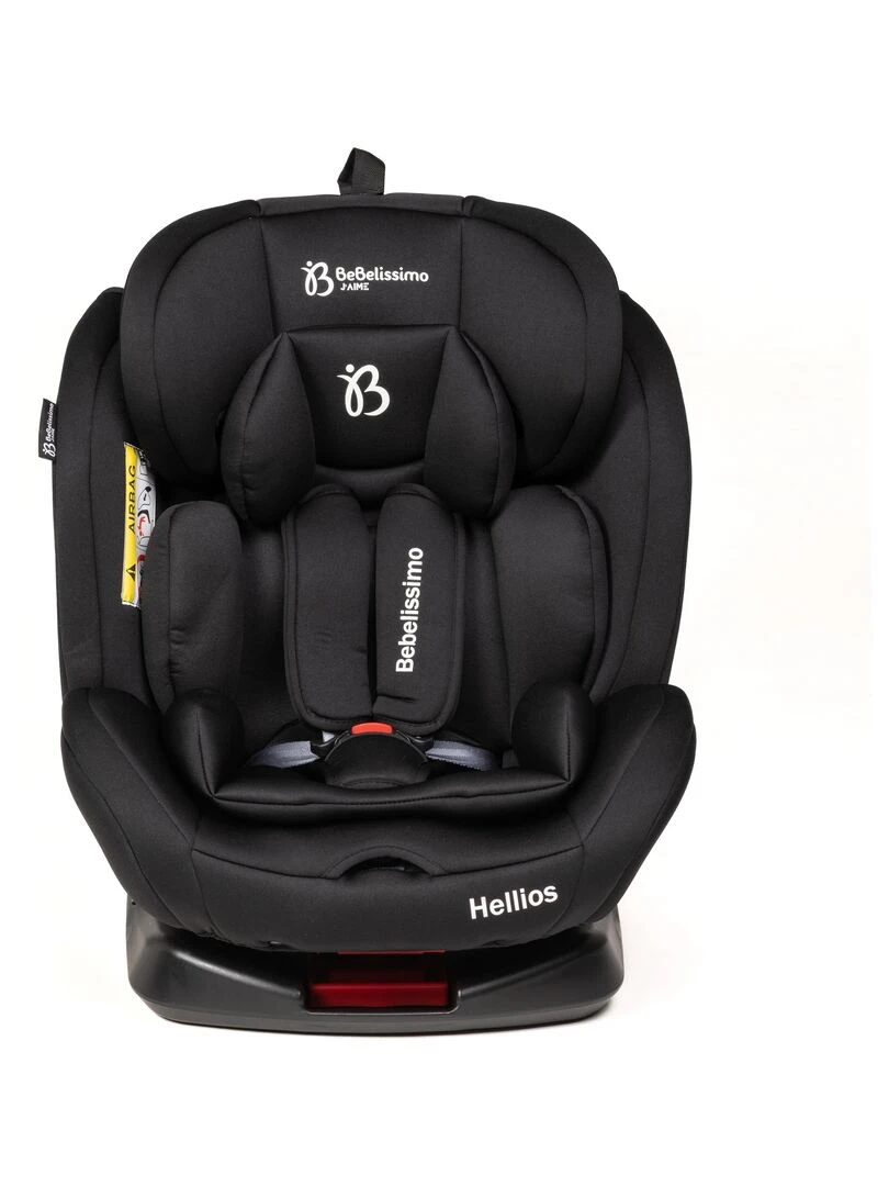 BEBELISSIMO Siège auto Isofix pivotant 360 ° groupe 0+/1/2/3 (0 36kg) Hellios Plus noir / Noir
