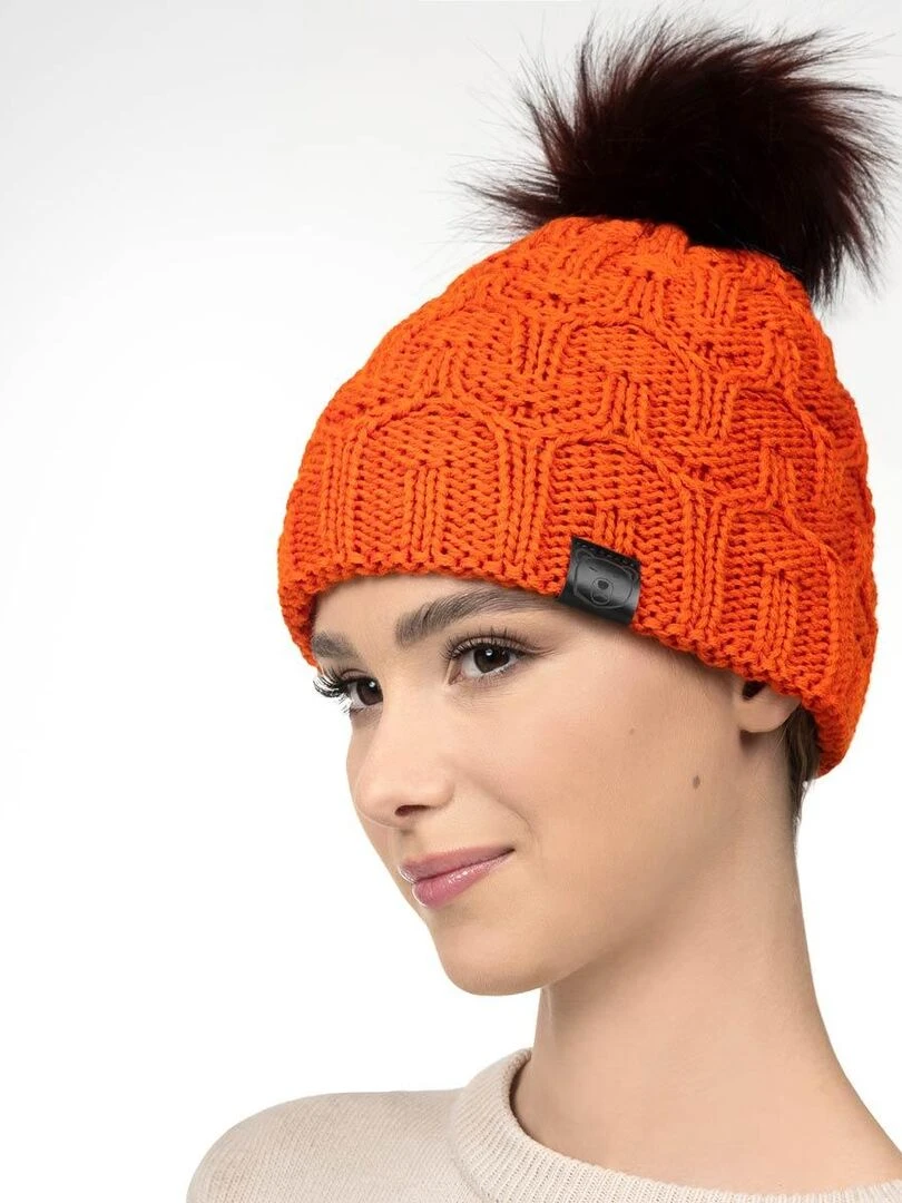 Ensemble Snood Bonnet Maribel   Made in UE   Orange