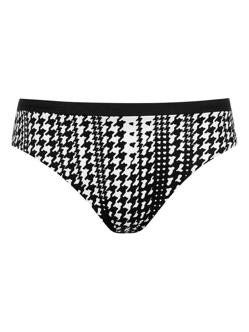 Bas maillot slip de bain taille haute Quito   Noir