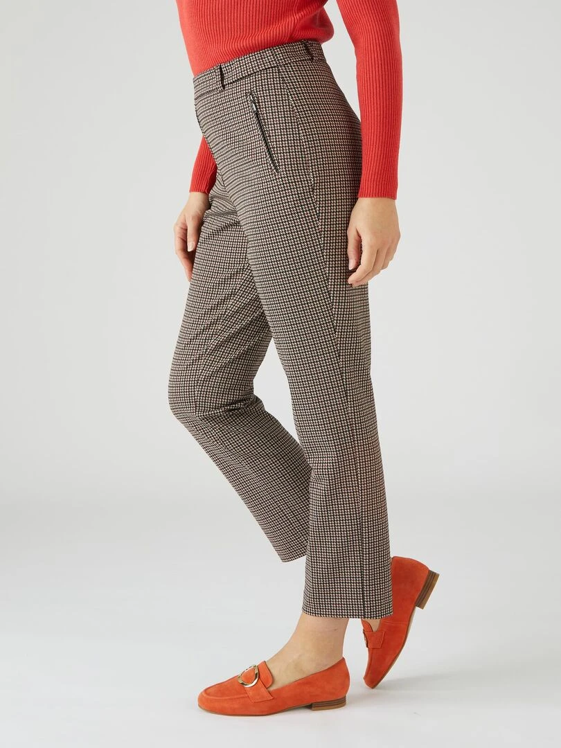 Pantalon 7/8ème maille milano Damart Bordeaux