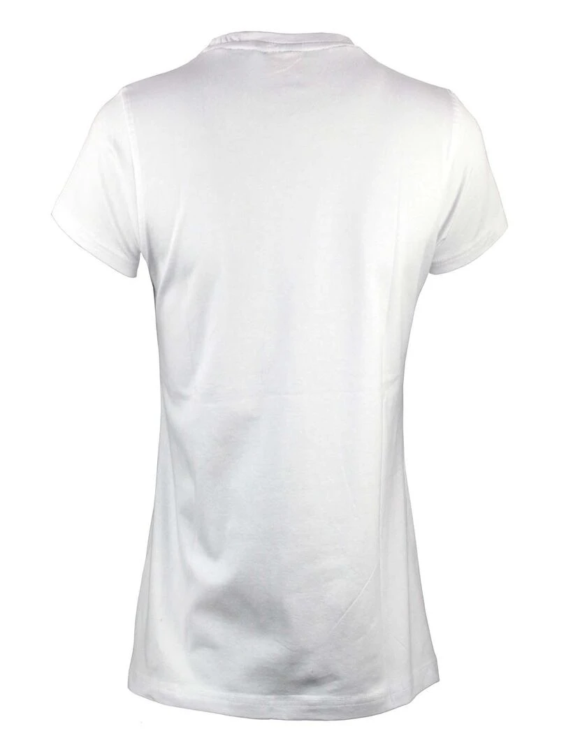 T shirt manches courtes femme AJOJO   Blanc