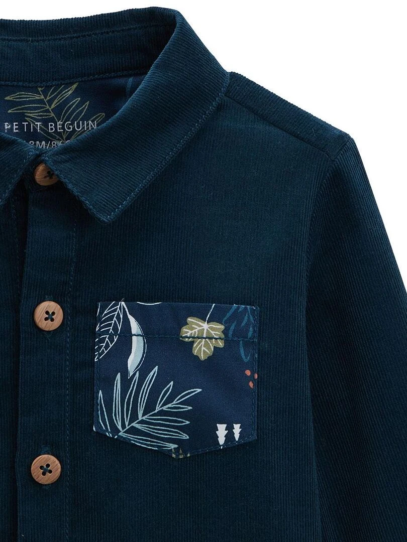 Ensemble bébé chemise et pantalon avec noeud papillon Magic Bleu