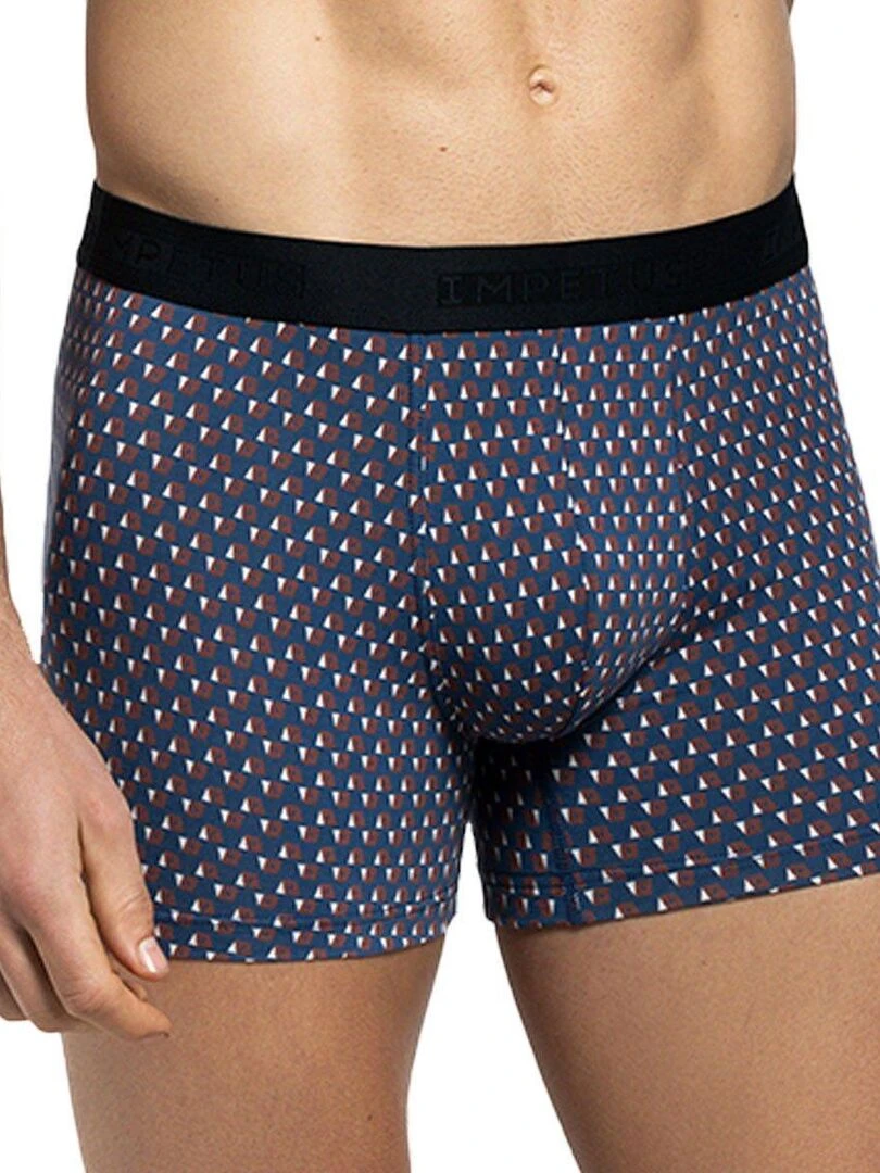 Boxer Wagons imprimé tendance Bleu